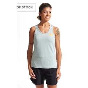 Pearl Izumi Women's Midland Graphic UPF Fast-Drying Tank in Dawn Grey Happy, L